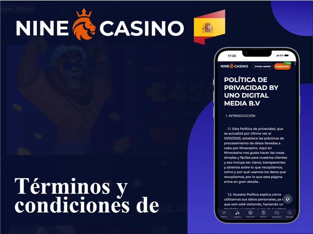 Términos y condiciones de registro